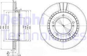 Delphi BG3587 - Disque de frein cwaw.fr