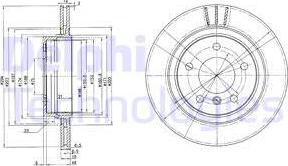 Delphi BG3530 - Disque de frein cwaw.fr