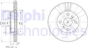 Delphi BG3520 - Disque de frein cwaw.fr