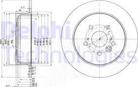 Delphi BG3691 - Disque de frein cwaw.fr