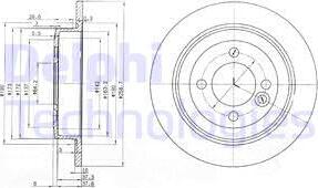 Delphi BG3662C - Disque de frein cwaw.fr