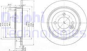 Delphi BG3662 - Disque de frein cwaw.fr