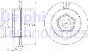 Delphi BG3617 - Disque de frein cwaw.fr