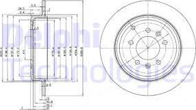 Delphi BG3684 - Disque de frein cwaw.fr