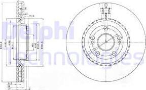 Delphi BG3685 - Disque de frein cwaw.fr