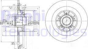 Delphi BG3686 - Disque de frein cwaw.fr