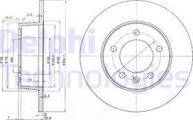 Delphi BG3681C - Disque de frein cwaw.fr