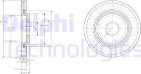 Delphi BG3620C - Disque de frein cwaw.fr