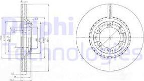 Delphi BG3679 - Disque de frein cwaw.fr