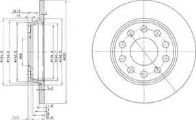 Delphi BG3674 - Disque de frein cwaw.fr