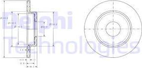 Delphi BG3673C - Disque de frein cwaw.fr