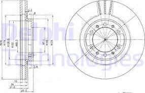 Delphi BG3099 - Disque de frein cwaw.fr