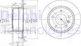 Delphi BG3040 - Disque de frein cwaw.fr