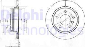 Delphi BG3041 - Disque de frein cwaw.fr