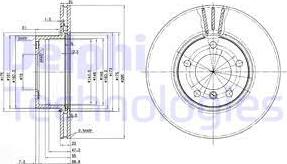 Delphi BG3043 - Disque de frein cwaw.fr