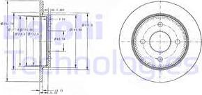 Delphi BG3054 - Disque de frein cwaw.fr