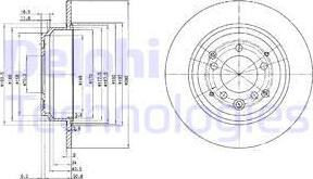 Delphi BG3060 - Disque de frein cwaw.fr