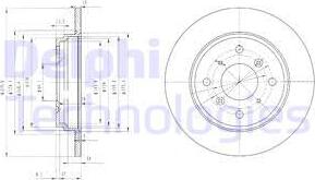 Delphi BG3062 - Disque de frein cwaw.fr