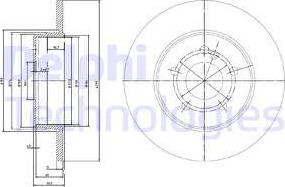 Delphi BG3089 - Disque de frein cwaw.fr