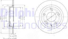 Delphi BG3084 - Disque de frein cwaw.fr