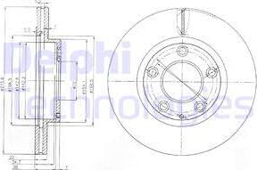 Delphi BG3085 - Disque de frein cwaw.fr