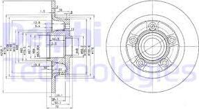 Delphi BG3086 - Disque de frein cwaw.fr