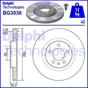 Delphi BG3036-C - Disque de frein cwaw.fr