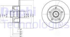 Delphi BG3030C - Disque de frein cwaw.fr