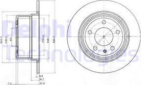 Delphi BG3038 - Disque de frein cwaw.fr