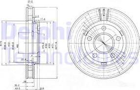 Delphi BG3144-C - Disque de frein cwaw.fr