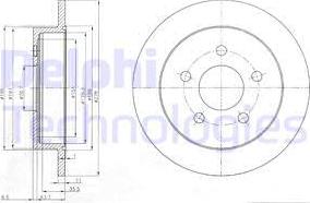 Delphi BG3143 - Disque de frein cwaw.fr