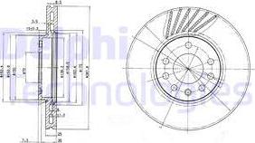 Delphi BG3142 - Disque de frein cwaw.fr