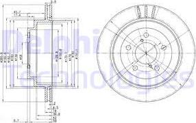 Delphi BG3154 - Disque de frein cwaw.fr