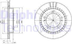 Delphi BG3158 - Disque de frein cwaw.fr