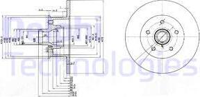 Delphi BG310 - Disque de frein cwaw.fr