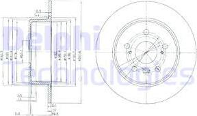 Delphi BG3183 - Disque de frein cwaw.fr