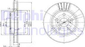 Delphi BG3187 - Disque de frein cwaw.fr