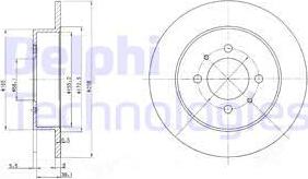 Delphi BG3125 - Disque de frein cwaw.fr