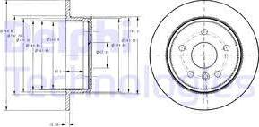 Delphi BG3178 - Disque de frein cwaw.fr