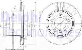 Delphi BG3899C - Disque de frein cwaw.fr