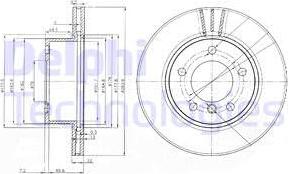 Delphi BG3899 - Disque de frein cwaw.fr