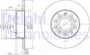 Delphi BG3890 - Disque de frein cwaw.fr