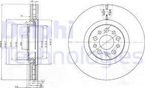 Delphi BG3898 - Disque de frein cwaw.fr