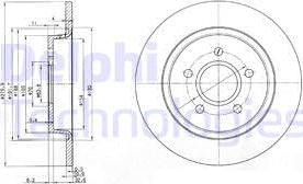 Delphi BG3897C-18B1 - Disque de frein cwaw.fr