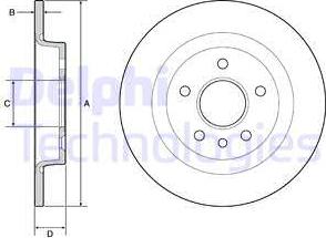 Delphi BG3897 - Disque de frein cwaw.fr