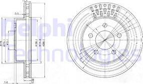 Delphi BG3846 - Disque de frein cwaw.fr