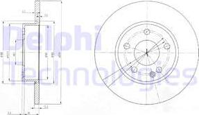 Delphi BG3840 - Disque de frein cwaw.fr