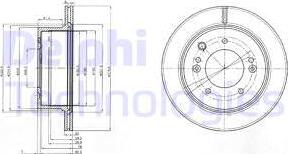 Delphi BG3859 - Disque de frein cwaw.fr