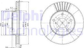 Delphi BG3856 - Disque de frein cwaw.fr