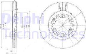 Delphi BG3809 - Disque de frein cwaw.fr